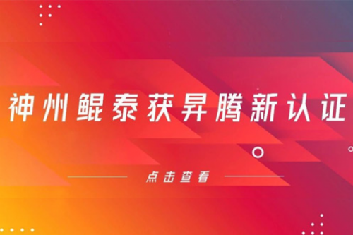 智能算力再添新力，神州获得昇腾新认证